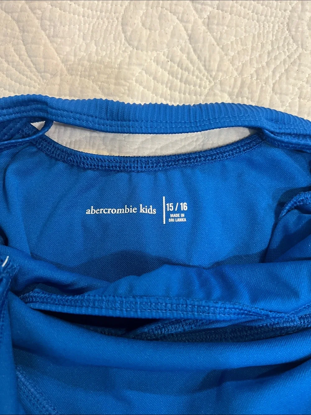 Kids Blue One-Piece Swim Suit with Cutout - Unbranded
